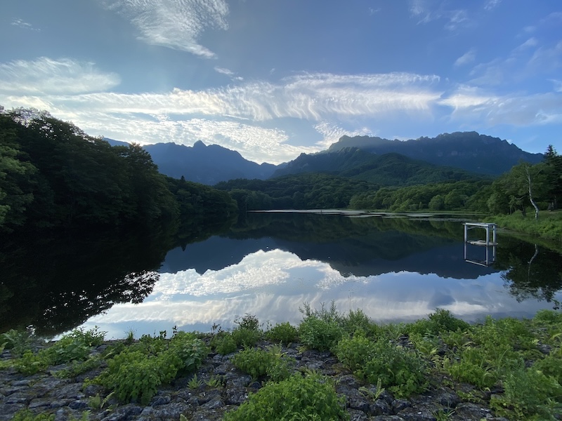 Photo of the mountains North of Nagano, Japan.